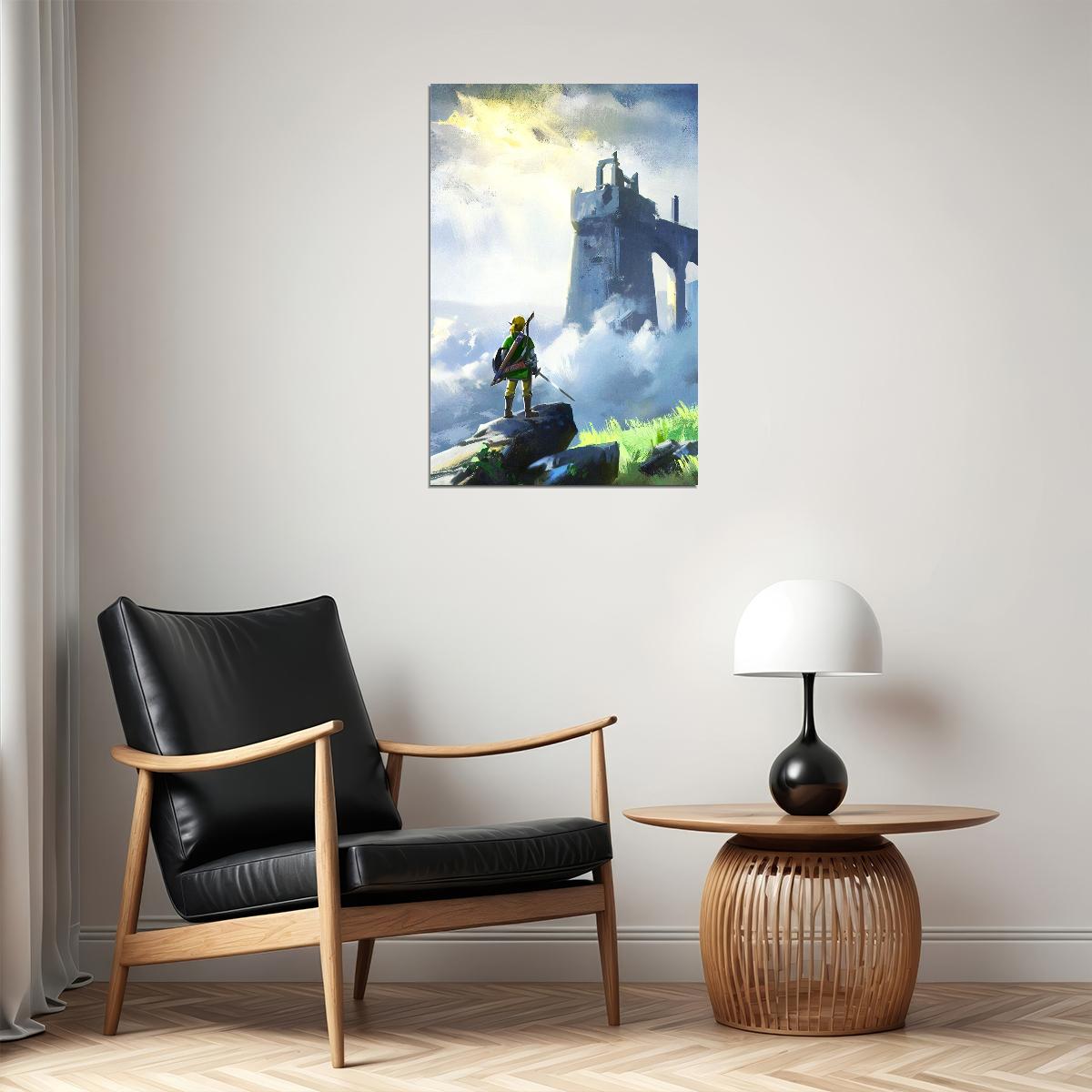 The Legend Of Zelda Breath Of The Wild Nintendo Video Game Poster Link Art Print - xonomax