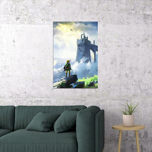 The Legend Of Zelda Breath Of The Wild Nintendo Video Game Poster Link Art Print - xonomax