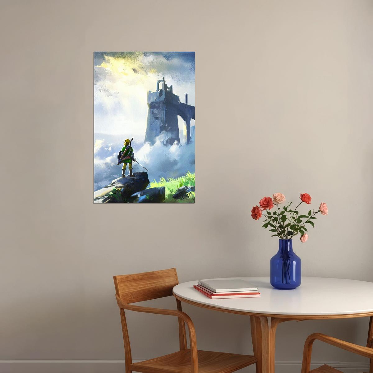 The Legend Of Zelda Breath Of The Wild Nintendo Video Game Poster Link Art Print - xonomax