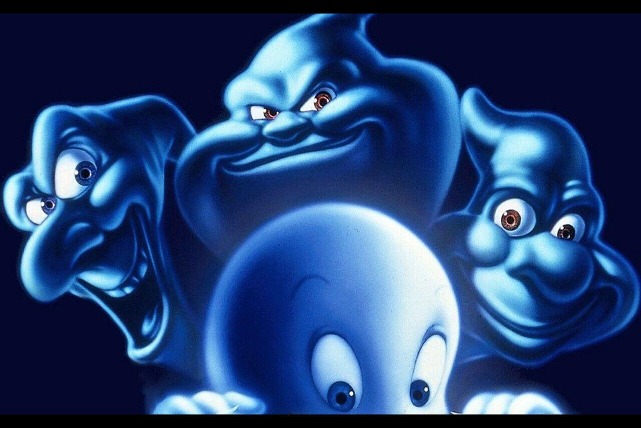 Casper Movie Poster Family Film Wall Art Friendly Ghost Kids Print - xonomax