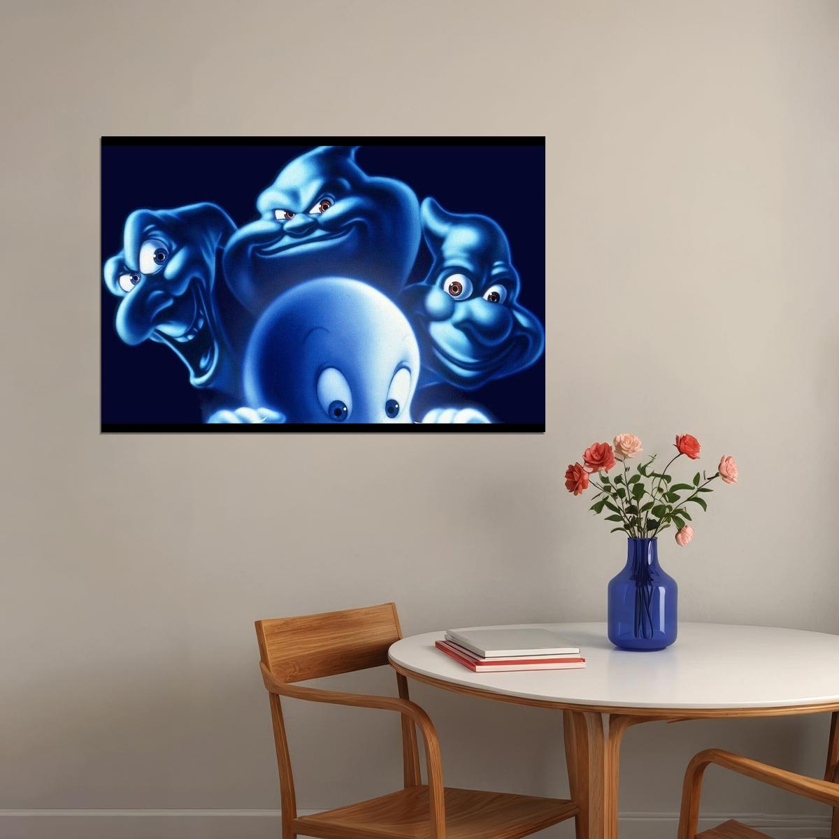 Casper Movie Poster Family Film Wall Art Friendly Ghost Kids Print - xonomax