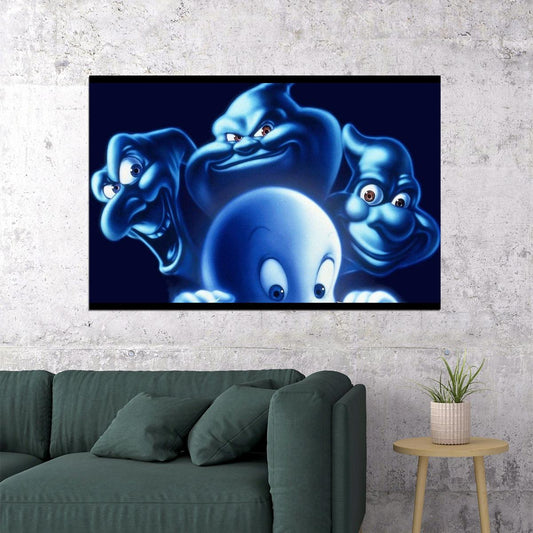 Casper Movie Poster Family Film Wall Art Friendly Ghost Kids Print - xonomax