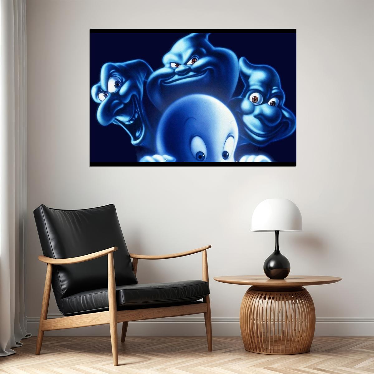 Casper Movie Poster Family Film Wall Art Friendly Ghost Kids Print - xonomax