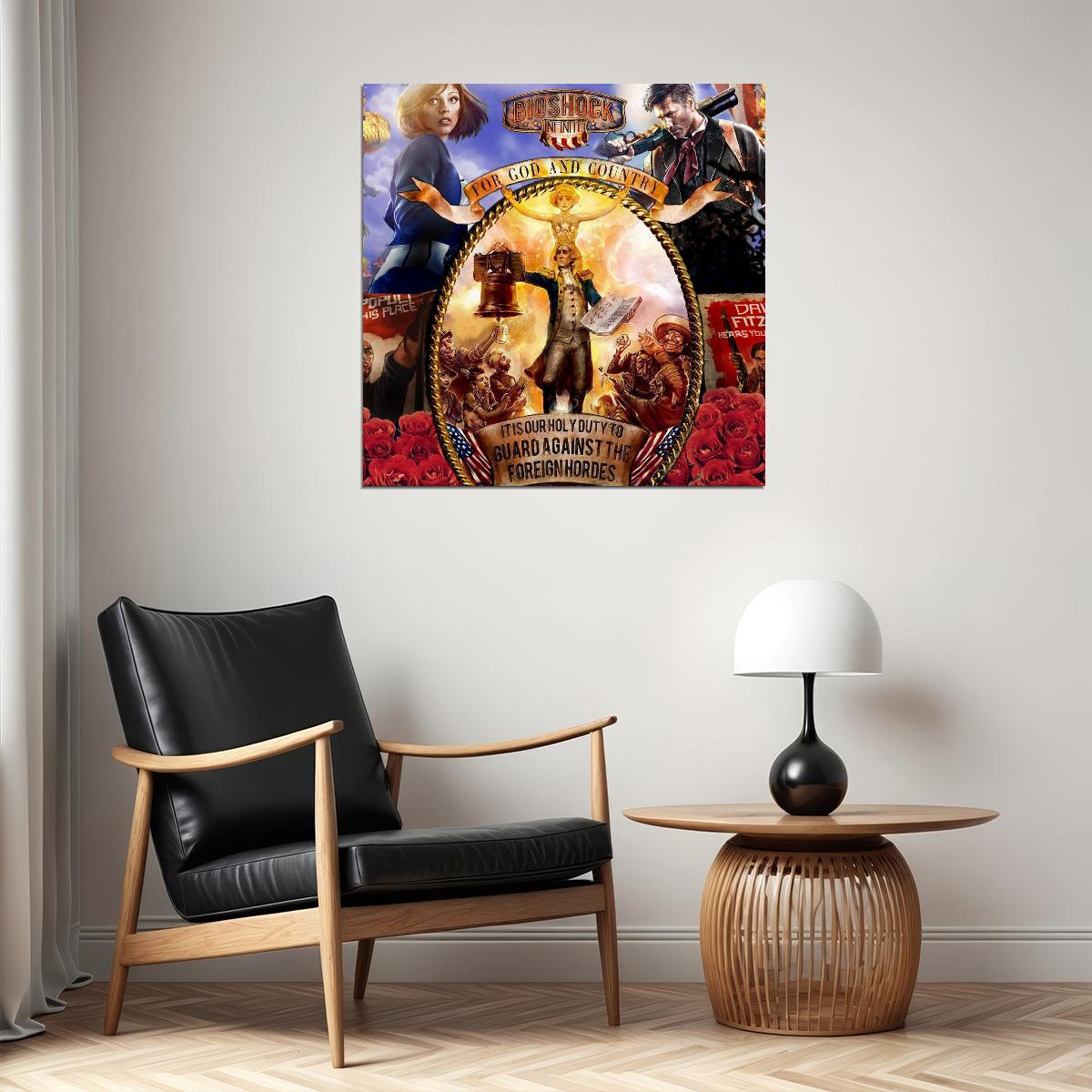 Bioshock Video Game Poster Action Rpg Wall Art Sci-fi Gaming Print - xonomax