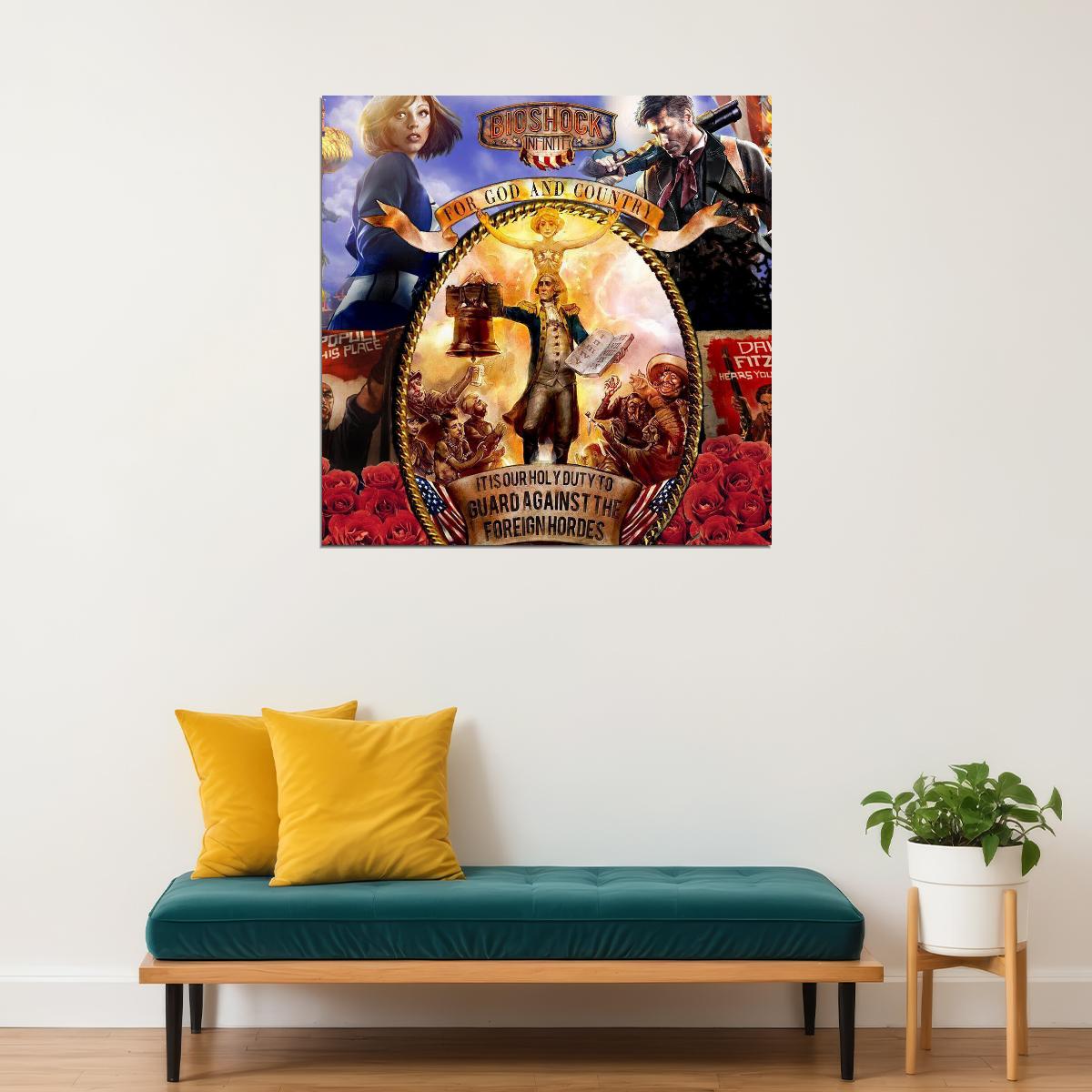 Bioshock Video Game Poster Action Rpg Wall Art Sci-fi Gaming Print - xonomax