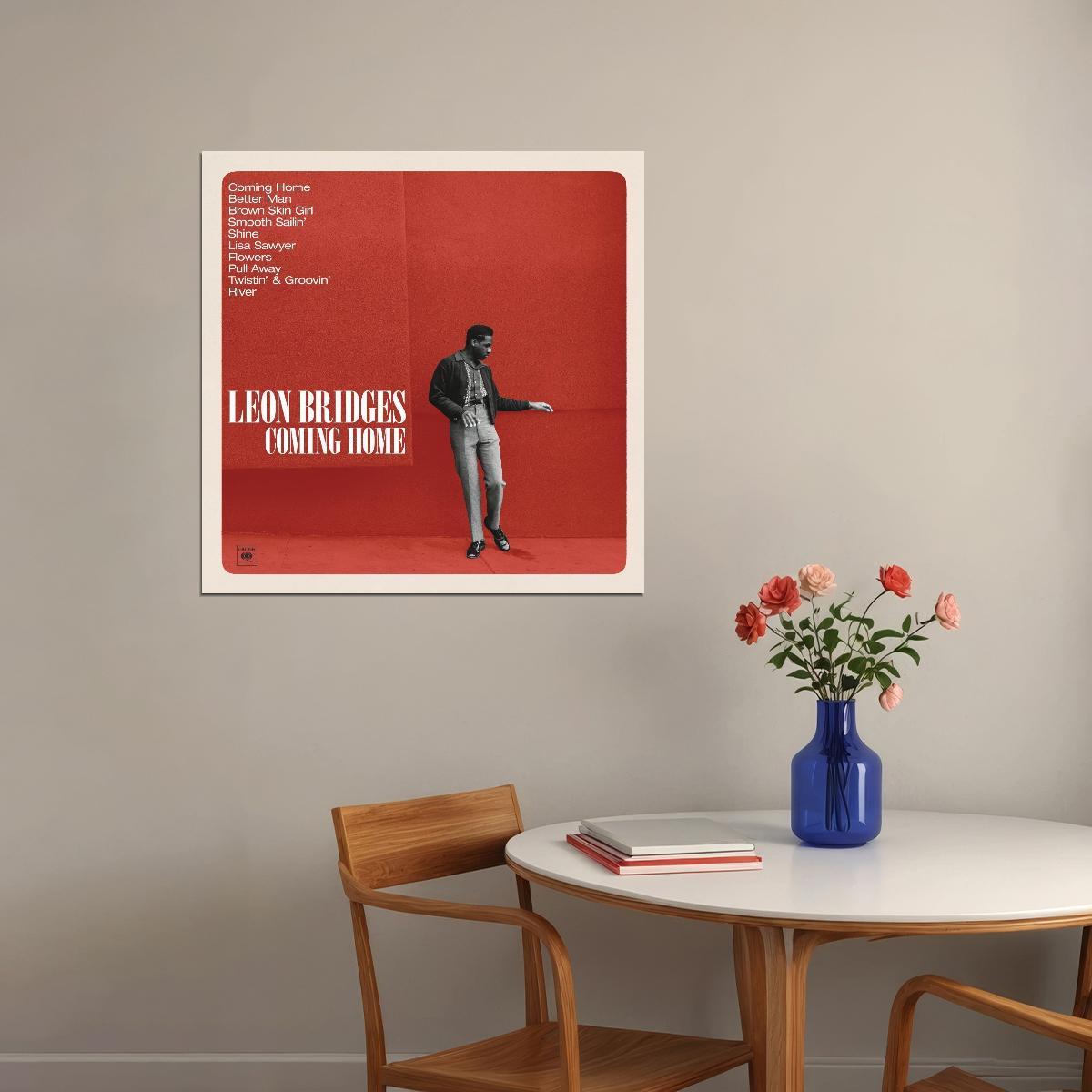 Leon Bridges Music Poster Soul Artist Wall Art - xonomax