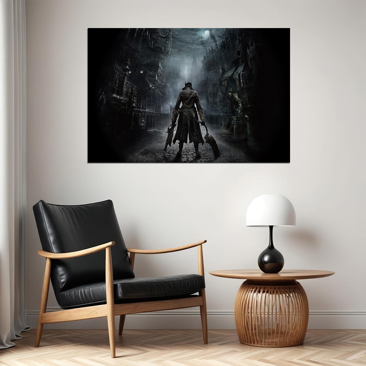 Bloodborne Video Game Poster Action Rpg Wall Art Gothic Horror Gaming Print - xonomax