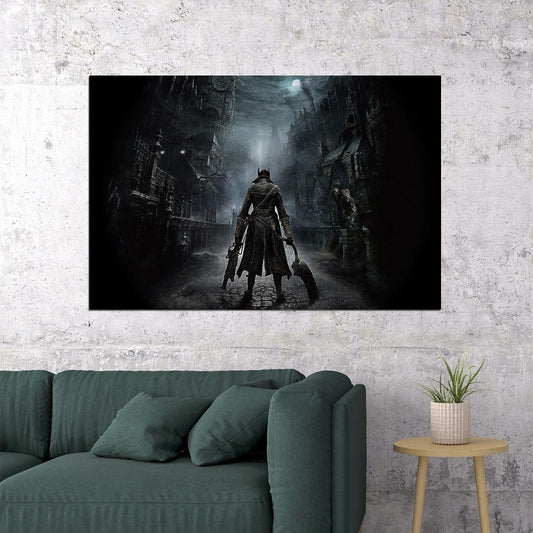 Bloodborne Video Game Poster Action Rpg Wall Art Gothic Horror Gaming Print - xonomax