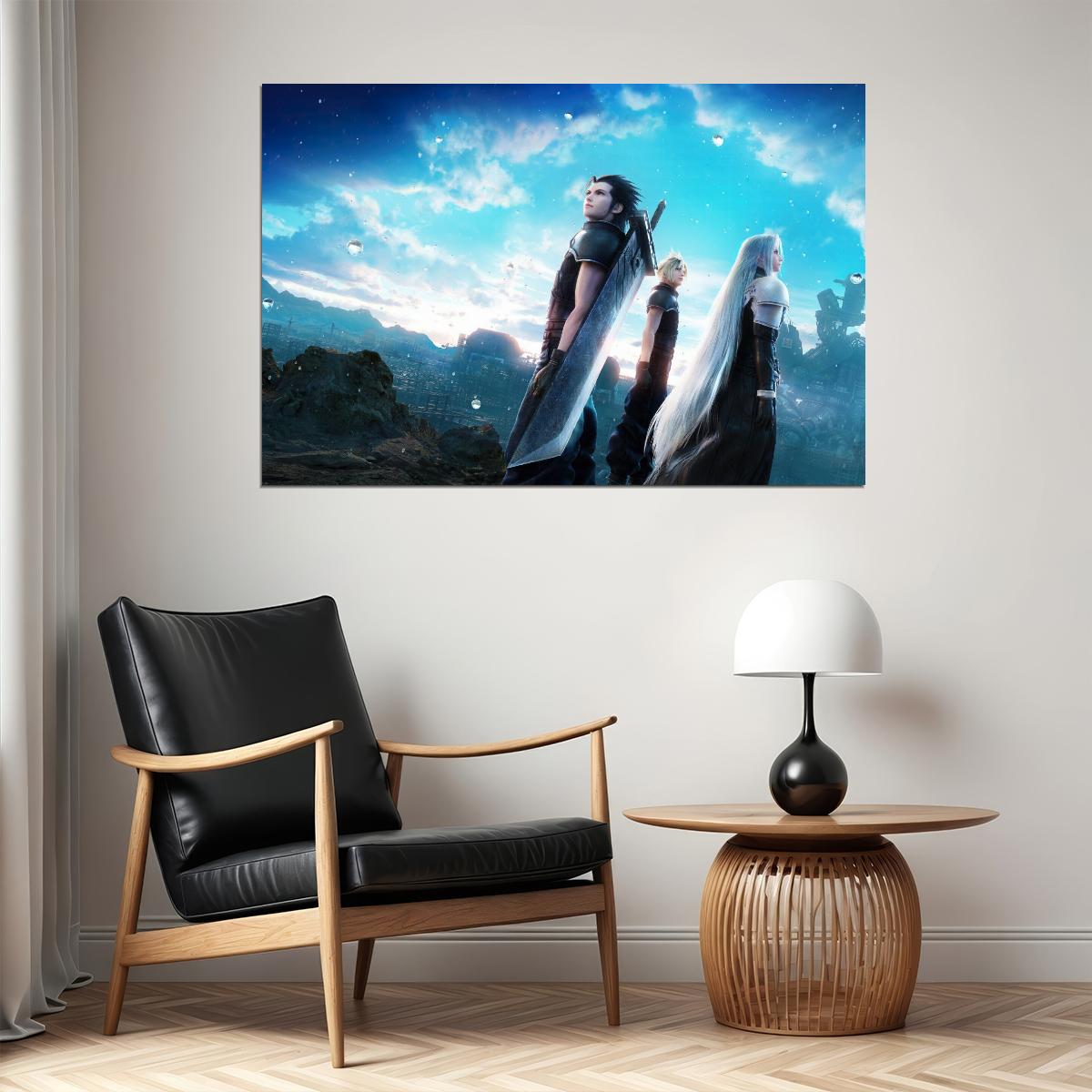 Final Fantasy Vii Poster Video Game Art Wall Art Classic Rpg Print