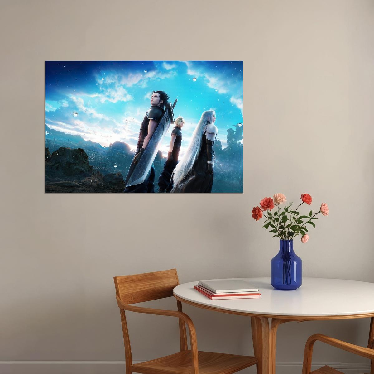 Final Fantasy Vii Poster Video Game Art Wall Art Classic Rpg Print
