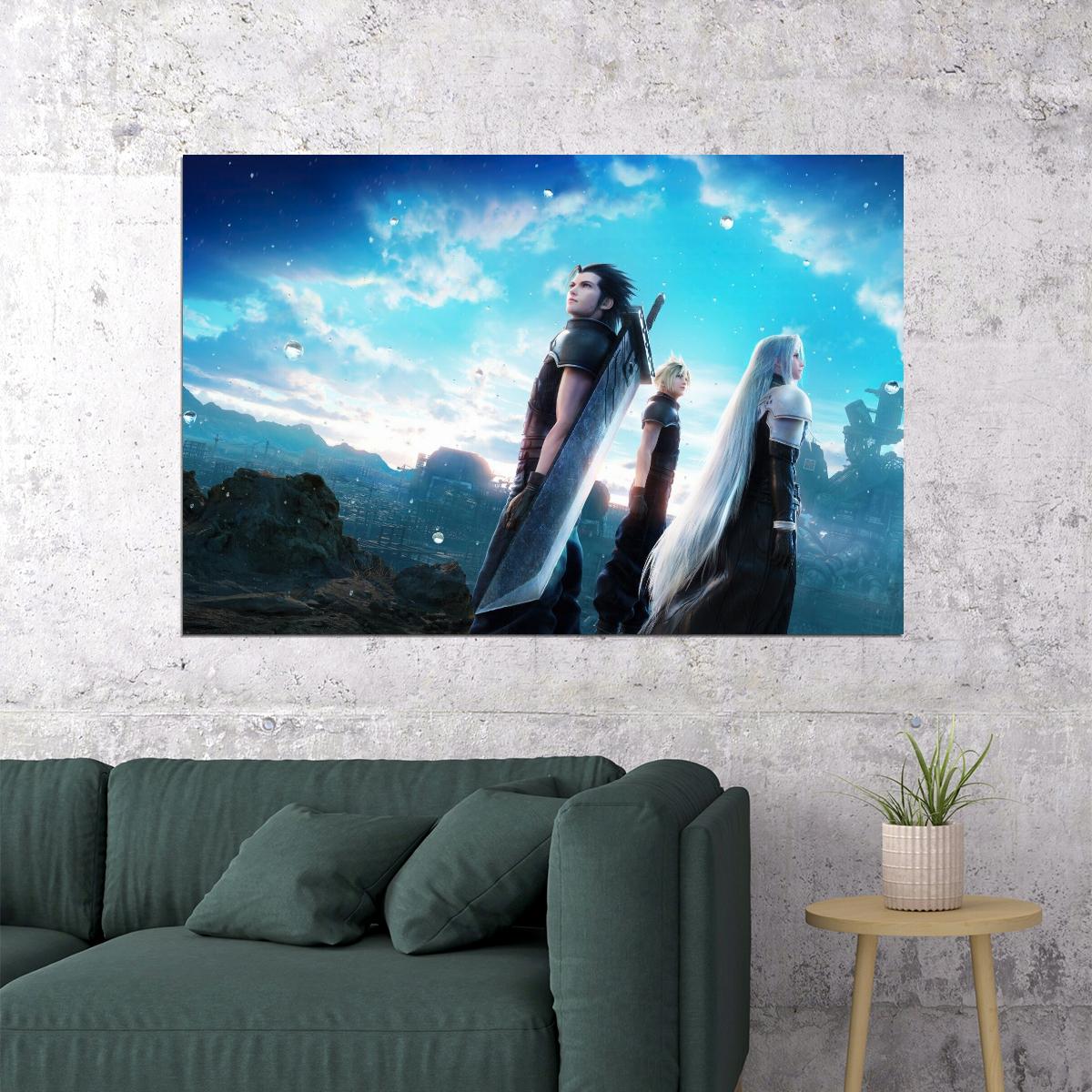 Final Fantasy Vii Poster Video Game Art Wall Art Classic Rpg Print