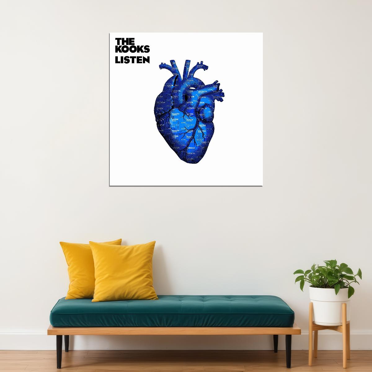The Kooks Listen Album Cover Art Music Poster Iconic Indie Rock Band Print - xonomax