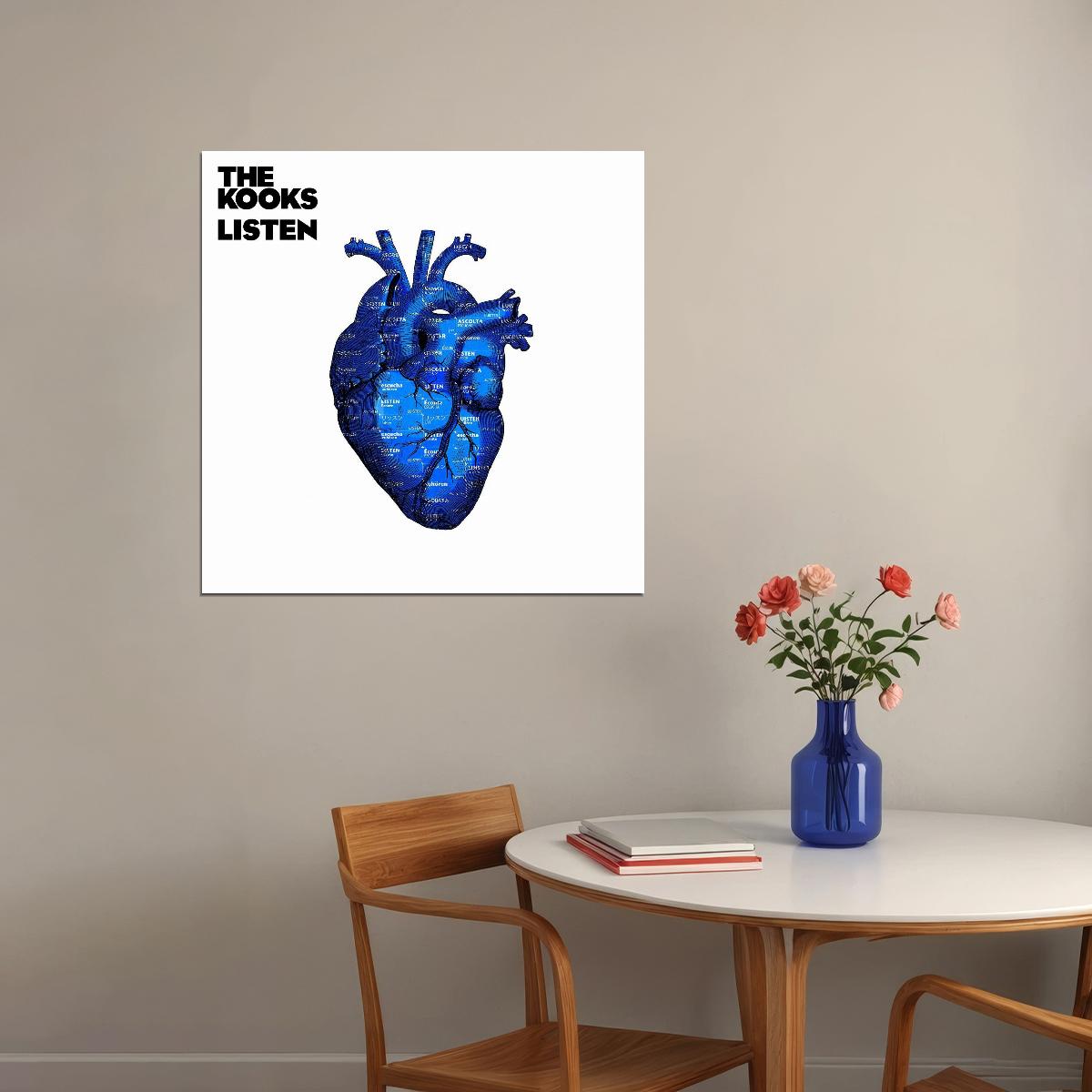 The Kooks Listen Album Cover Art Music Poster Iconic Indie Rock Band Print - xonomax