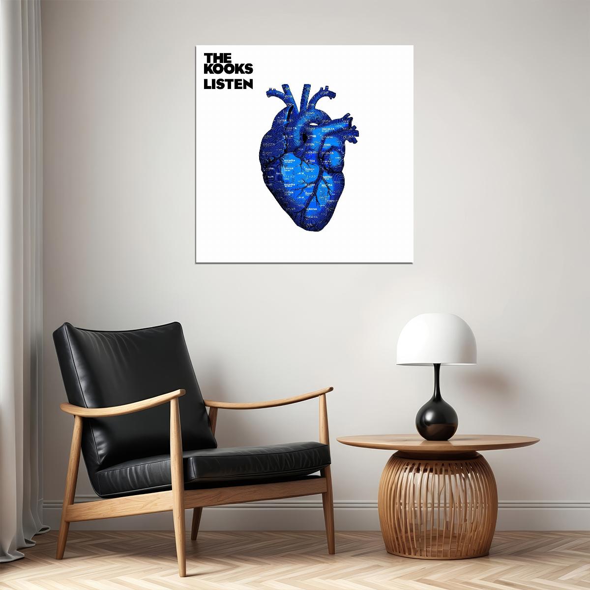 The Kooks Listen Album Cover Art Music Poster Iconic Indie Rock Band Print - xonomax