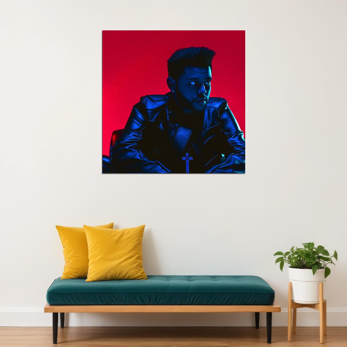 The Weeknd Starboy Album Cover Art Music Poster Iconic R&b Artist Print - xonomax