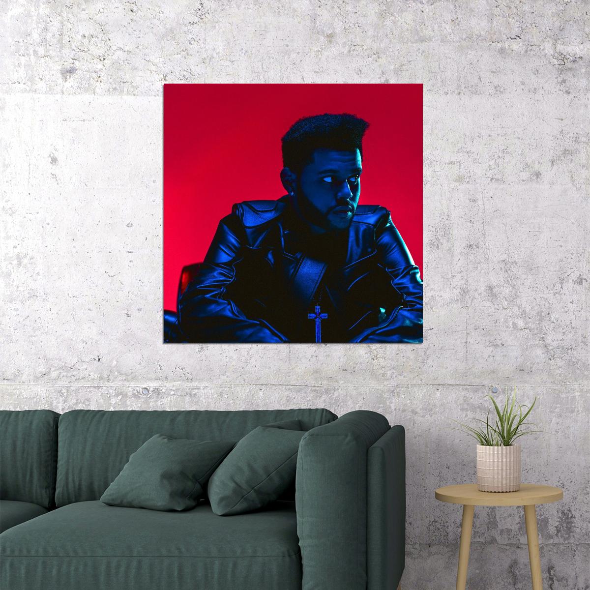 The Weeknd Starboy Album Cover Art Music Poster Iconic R&b Artist Print - xonomax