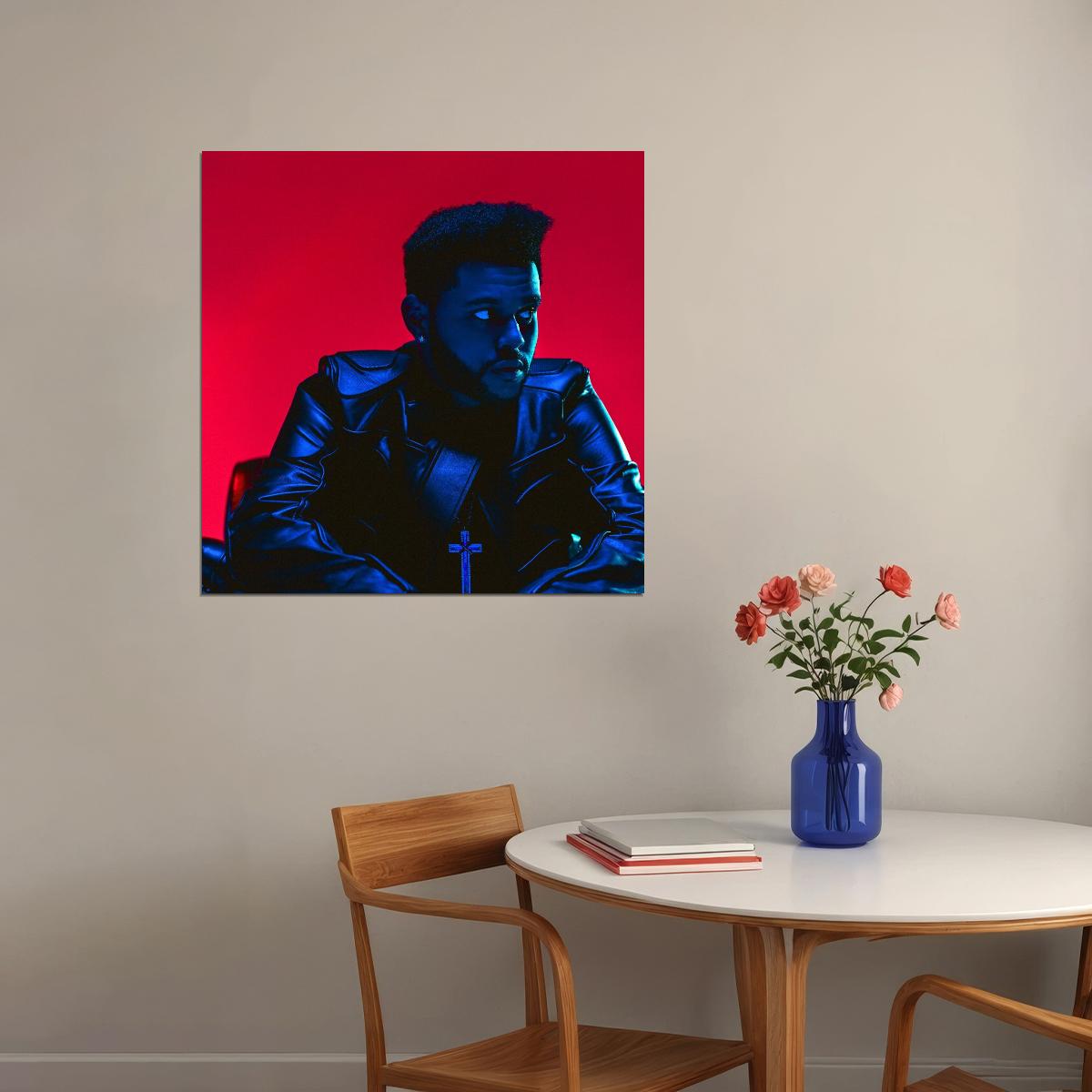 The Weeknd Starboy Album Cover Art Music Poster Iconic R&b Artist Print - xonomax