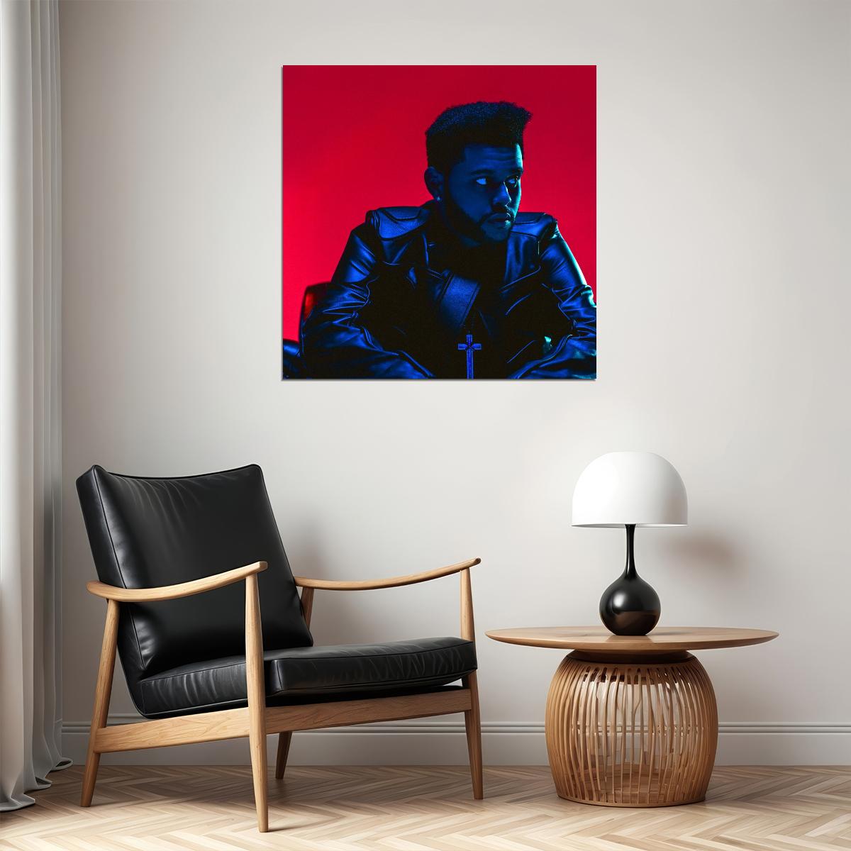 The Weeknd Starboy Album Cover Art Music Poster Iconic R&b Artist Print - xonomax