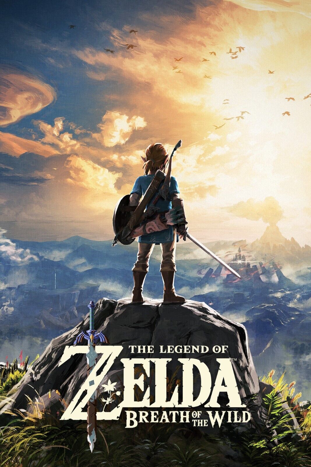 The Legend Of Zelda Breath Of The Wild Nintendo Video Game Poster Link Art Print