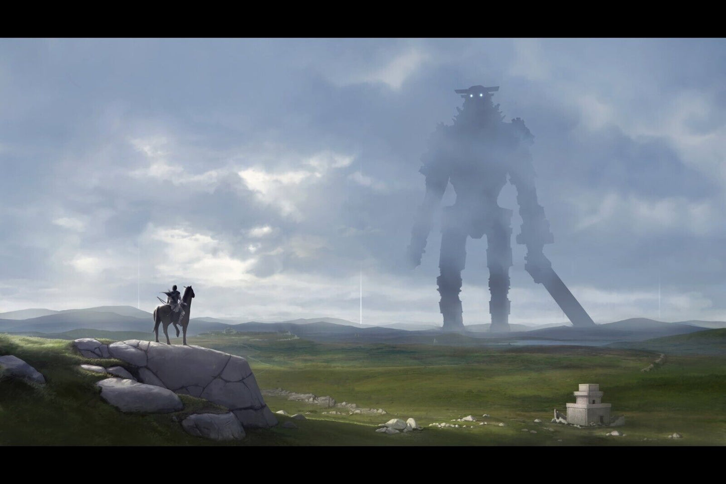 Shadow Of The Colossus Video Game Poster Japanese Fantasy Adventure Wall Print