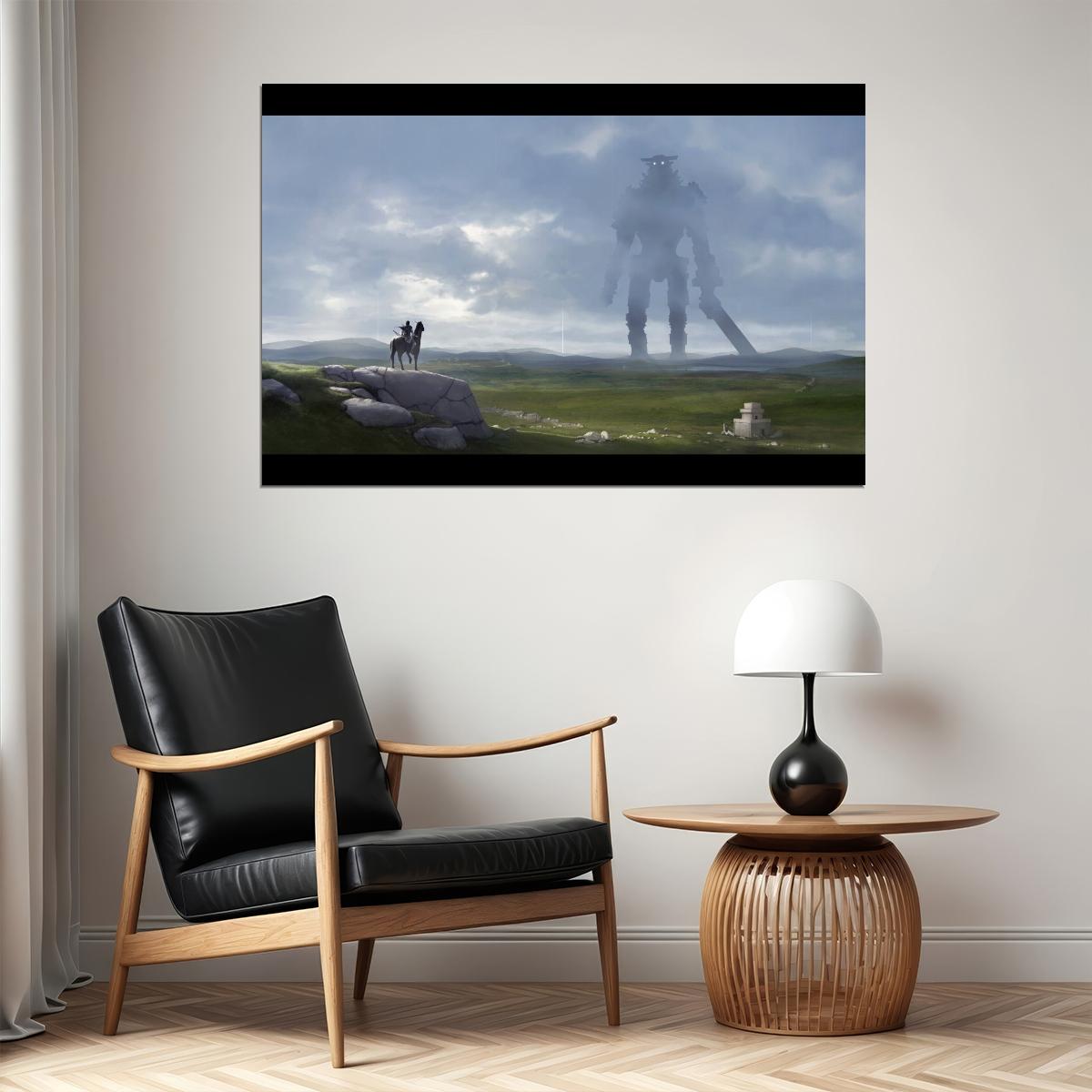 Shadow Of The Colossus Video Game Poster Japanese Fantasy Adventure Wall Print