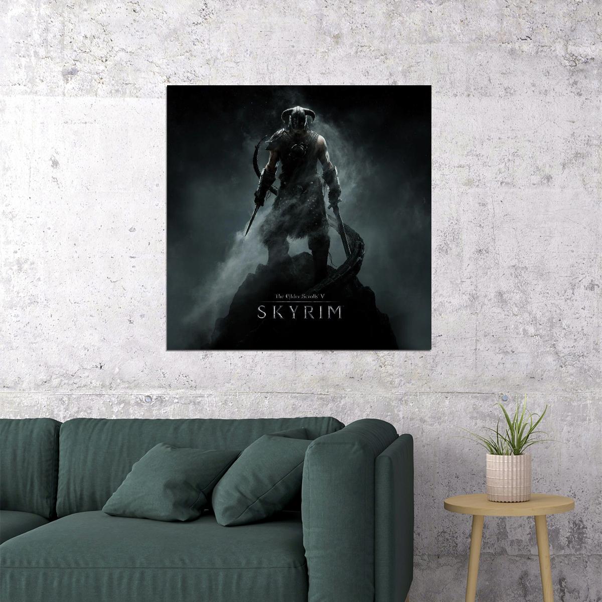 The Elder Scrolls Video Game Poster Iconic Fantasy Adventure Art Print