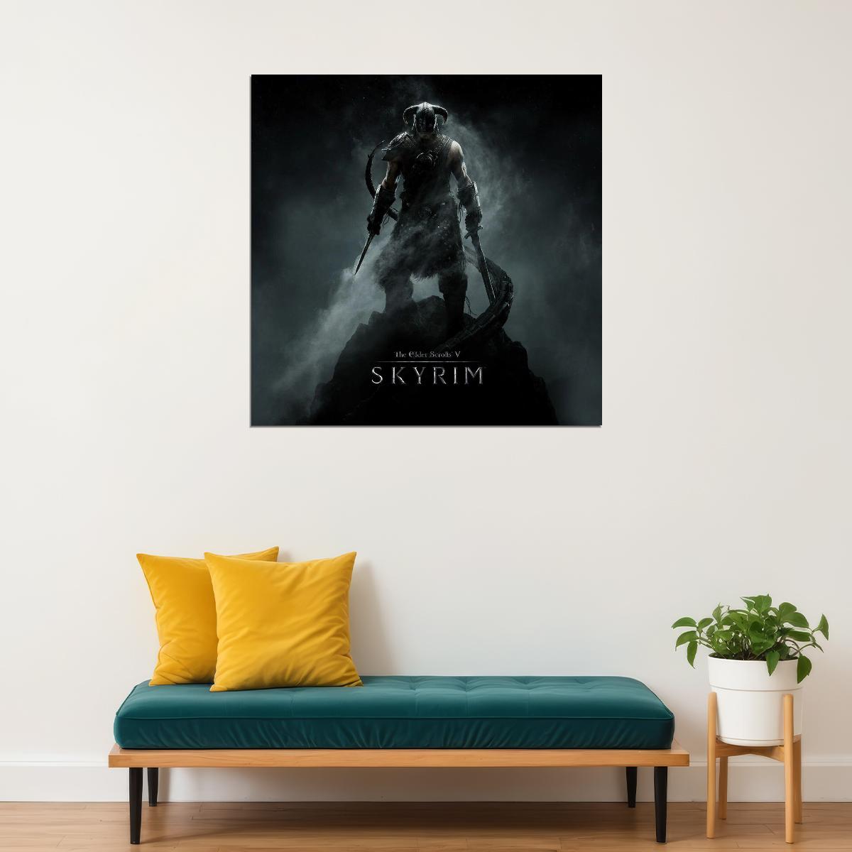 The Elder Scrolls Video Game Poster Iconic Fantasy Adventure Art Print