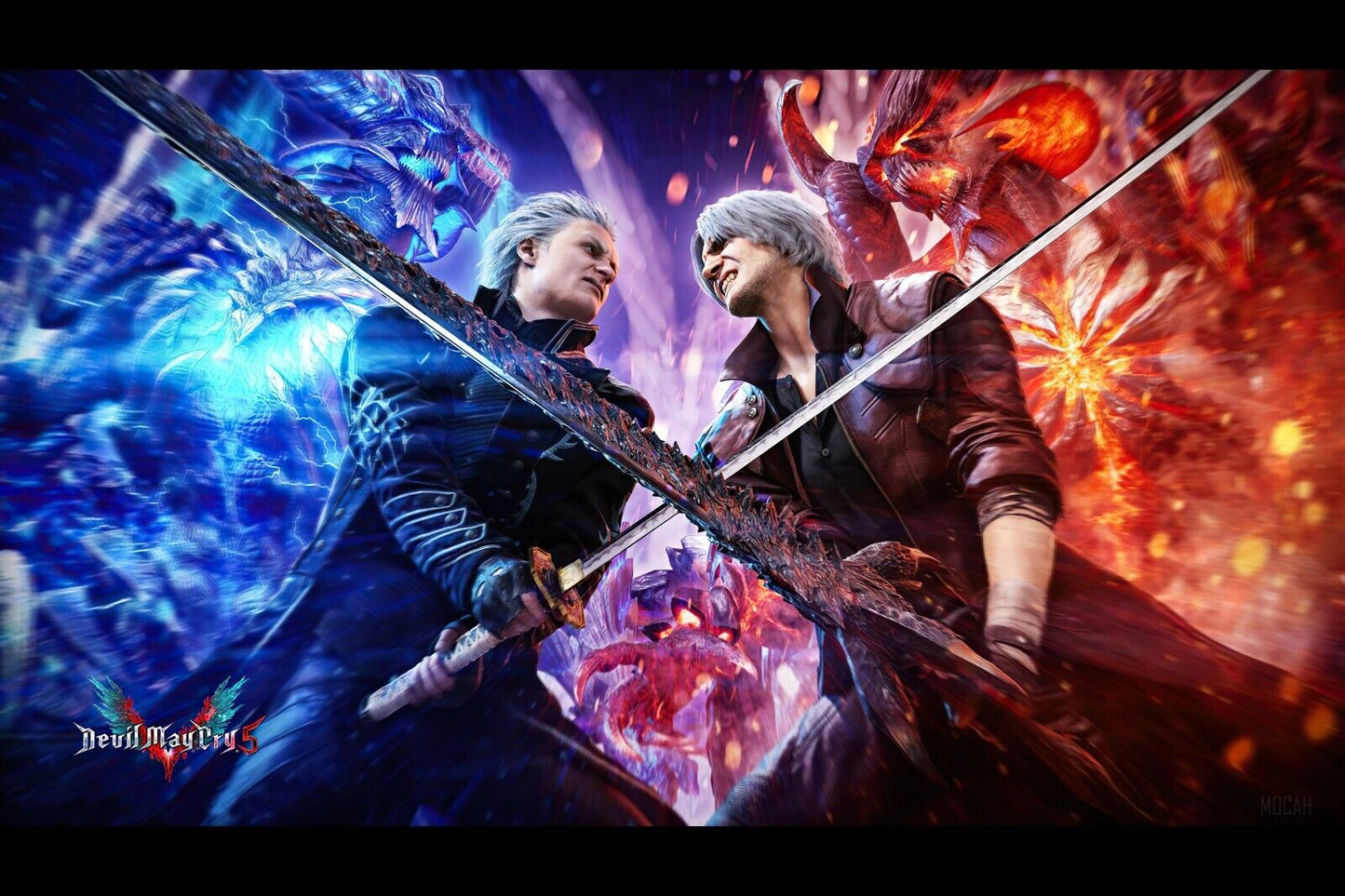 Devil May Cry Video Game Poster Action Adventure Wall Art Gaming Print - xonomax