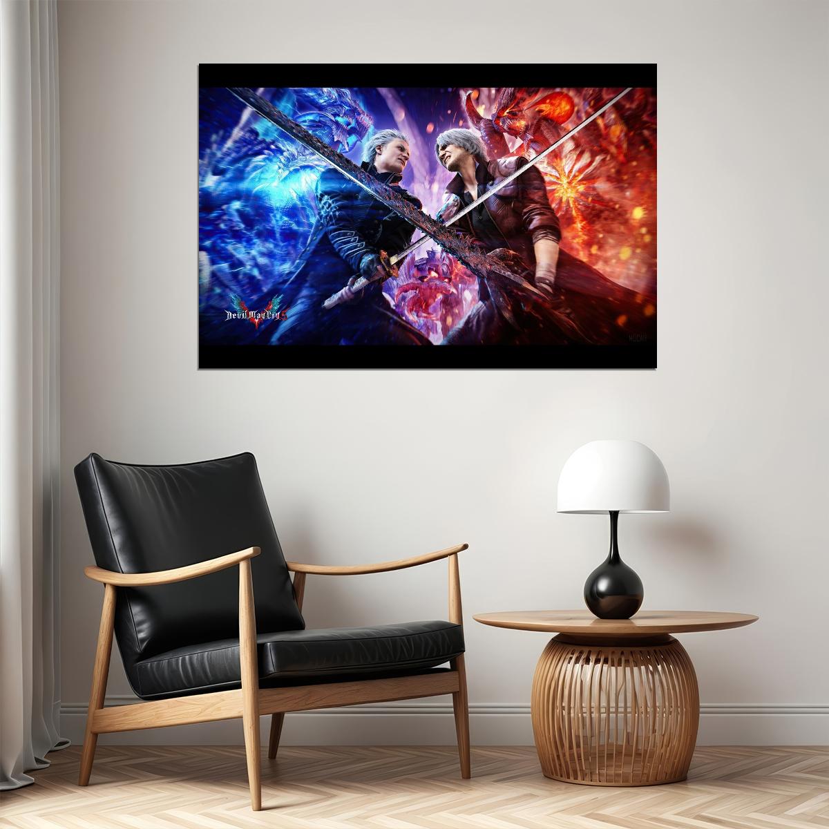 Devil May Cry Video Game Poster Action Adventure Wall Art Gaming Print - xonomax