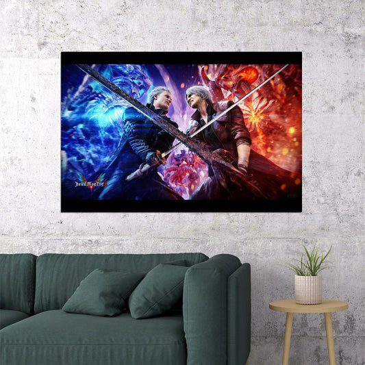Devil May Cry Video Game Poster Action Adventure Wall Art Gaming Print - xonomax