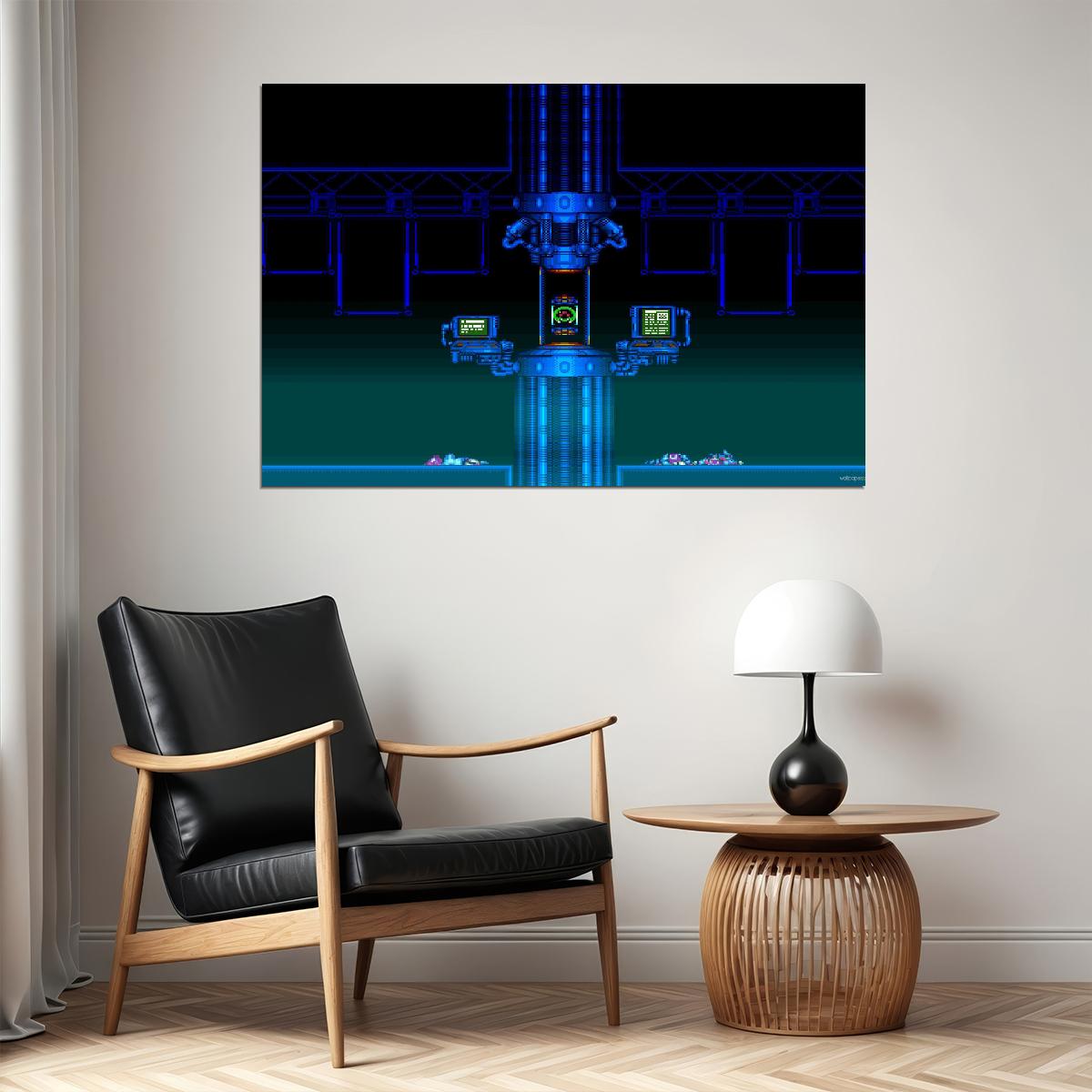 Super Metroid Nintendo Video Game Poster Iconic Retro Sci-fi Wall Art - xonomax