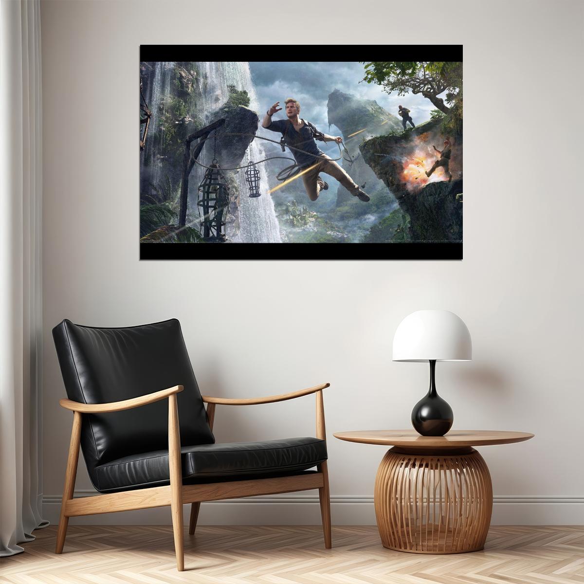 Uncharted Video Game Poster Epic Adventure Art - xonomax