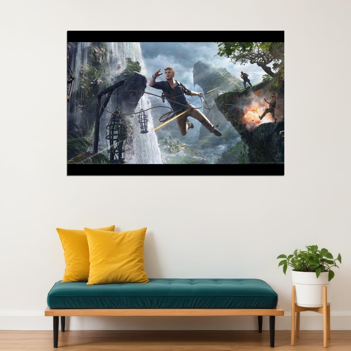 Uncharted Video Game Poster Epic Adventure Art - xonomax