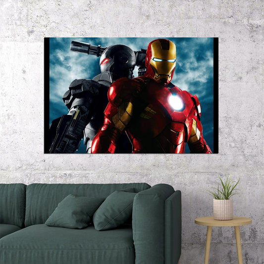 Iron Man 2 Movie Poster Marvel Superhero Wall Art Film Sequel Print - xonomax