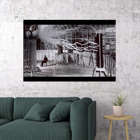 Nikola Tesla Inspirational Poster Famous Inventor Motivational Wall Art - xonomax