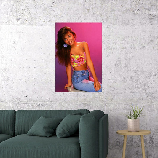 Saved By The Bell's Kelly Kapowski Retro 1990s Movie Poster Classic Tv Nostalgia Wall Art - xonomax
