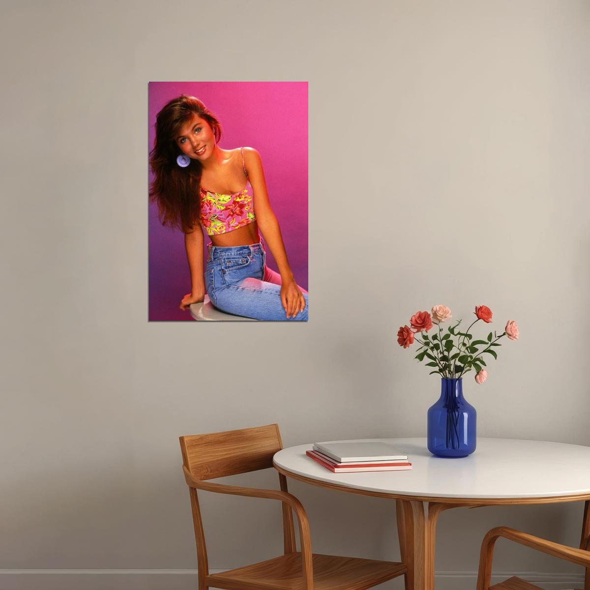 Saved By The Bell's Kelly Kapowski Retro 1990s Movie Poster Classic Tv Nostalgia Wall Art - xonomax