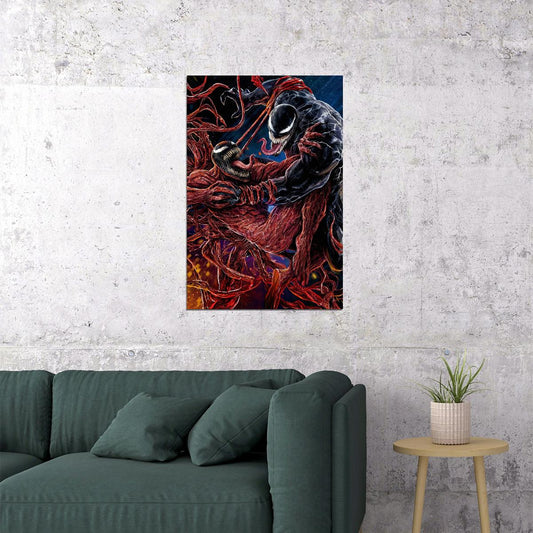 Venom Vs Carnage Marvel Comic Art Superhero Poster - xonomax