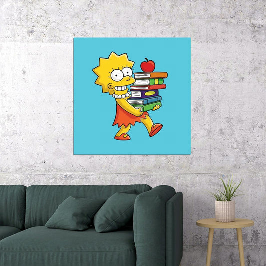 Lisa Simpson Poster Animated Tv Series Wall Art - xonomax