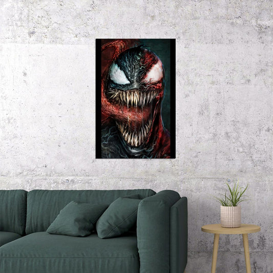 Venom Vs Carnage Marvel Comic Art Superhero Poster - xonomax