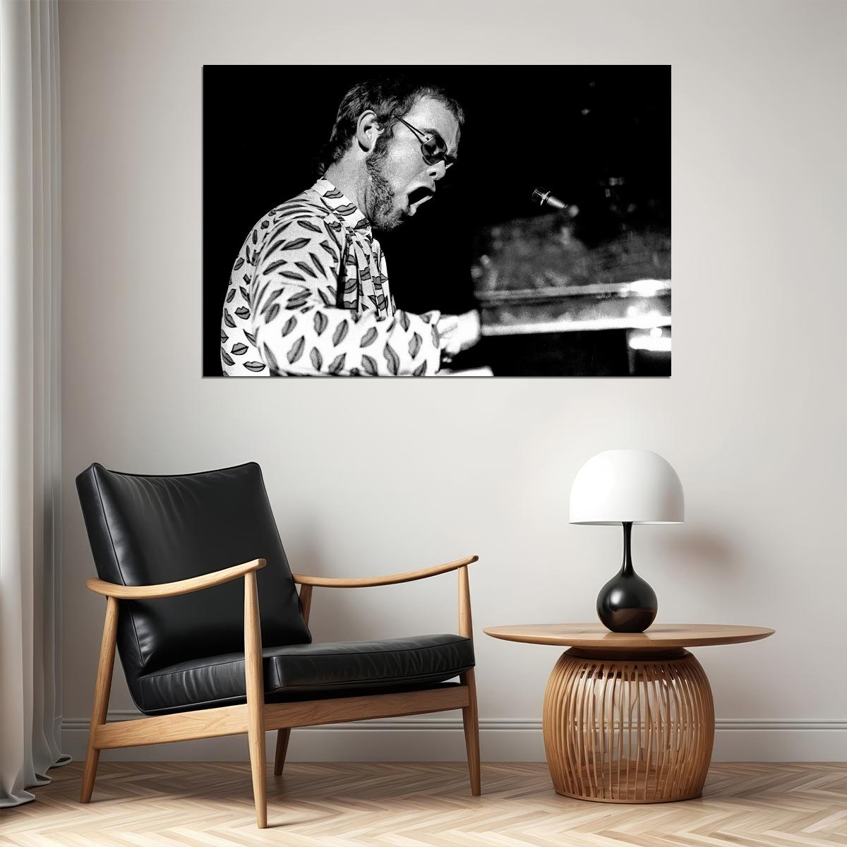 Elton John Poster Music Legend Wall Art Singer-songwriter Print - xonomax