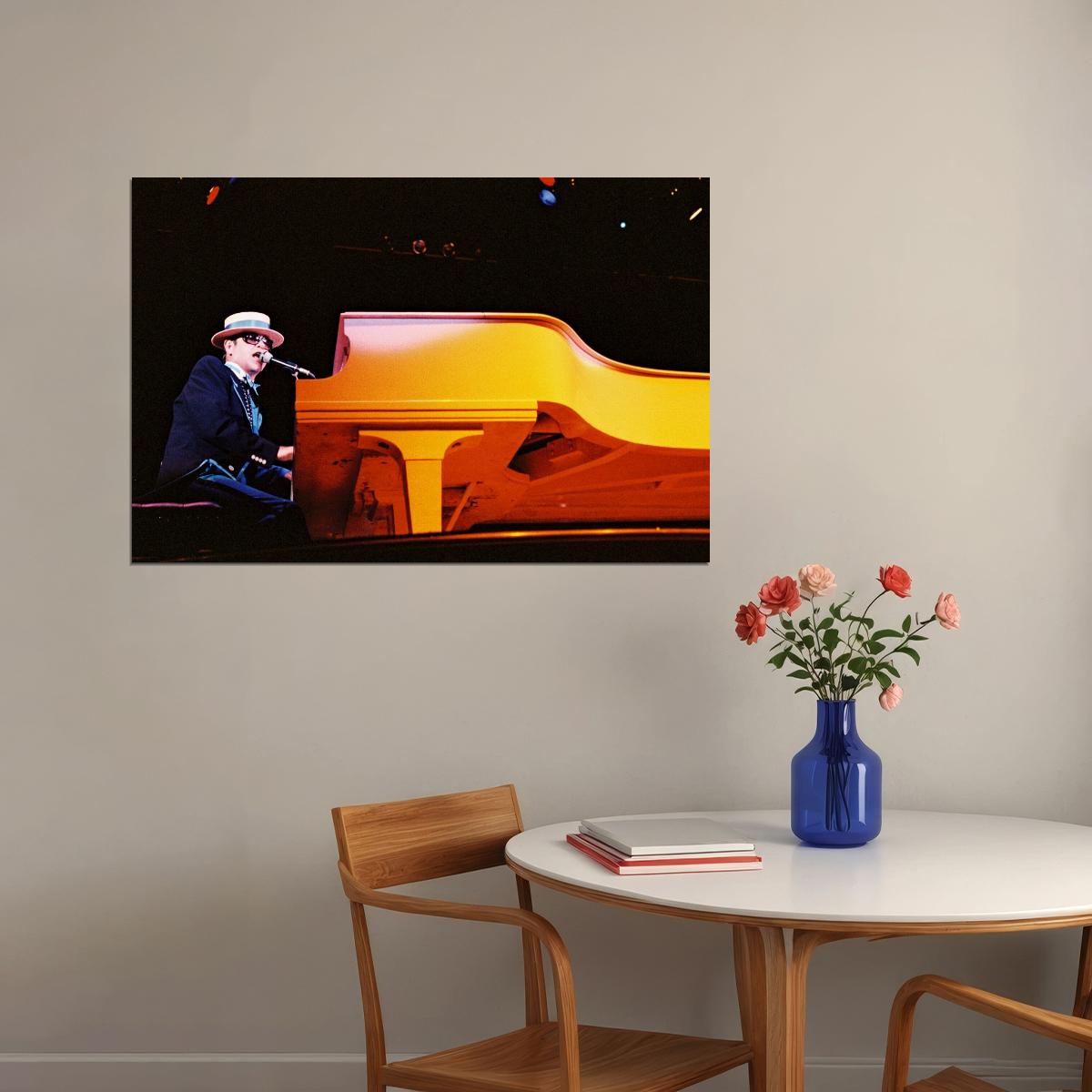 Elton John Poster Music Legend Wall Art Singer-songwriter Print - xonomax