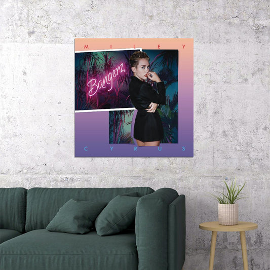 Miley Cyrus Music Poster Pop Singer Wall Print - xonomax