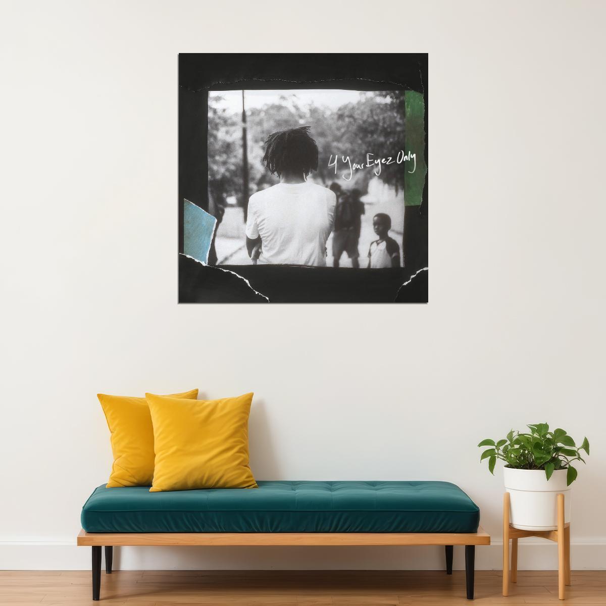 J. Cole Rap Music Poster Hip-hop Artist Wall Art Inspirational Print - xonomax