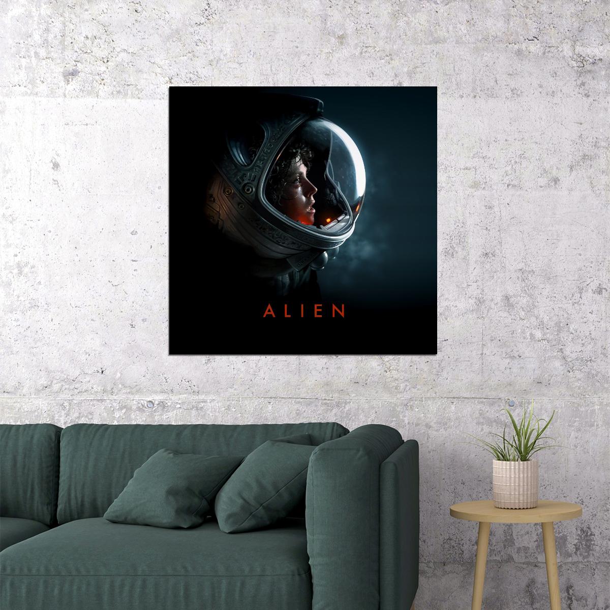 Alien Ellen Ripley Poster Sci-fi Movie Wall Art Heroine Classic Film Print