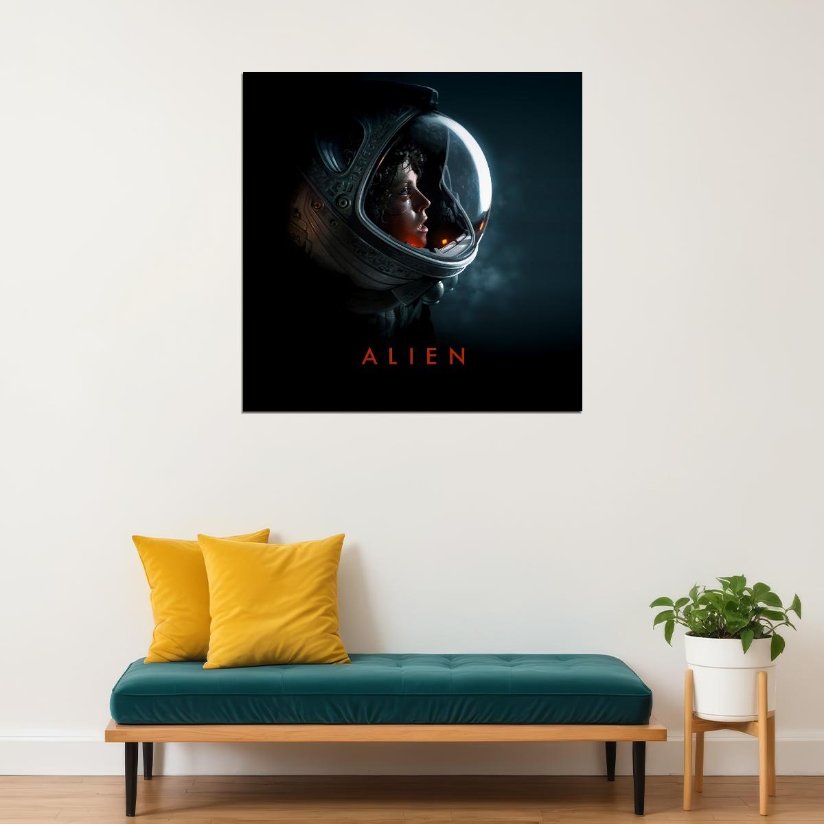 Alien Ellen Ripley Poster Sci-fi Movie Wall Art Heroine Classic Film Print