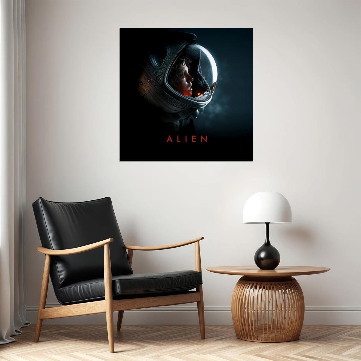 Alien Ellen Ripley Poster Sci-fi Movie Wall Art Heroine Classic Film Print
