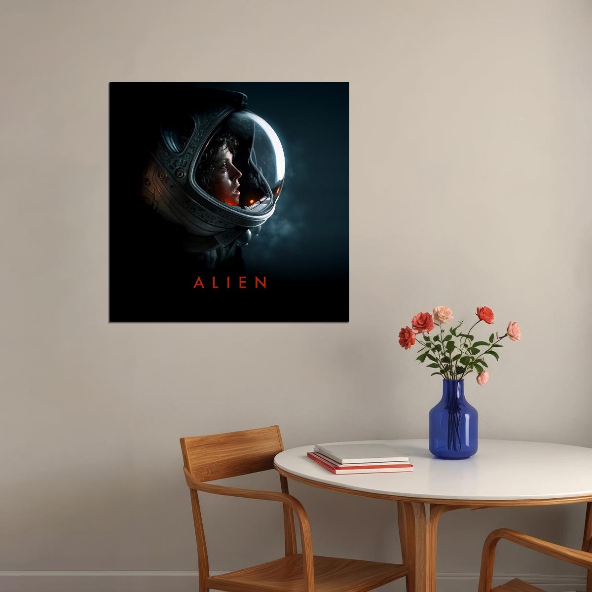 Alien Ellen Ripley Poster Sci-fi Movie Wall Art Heroine Classic Film Print