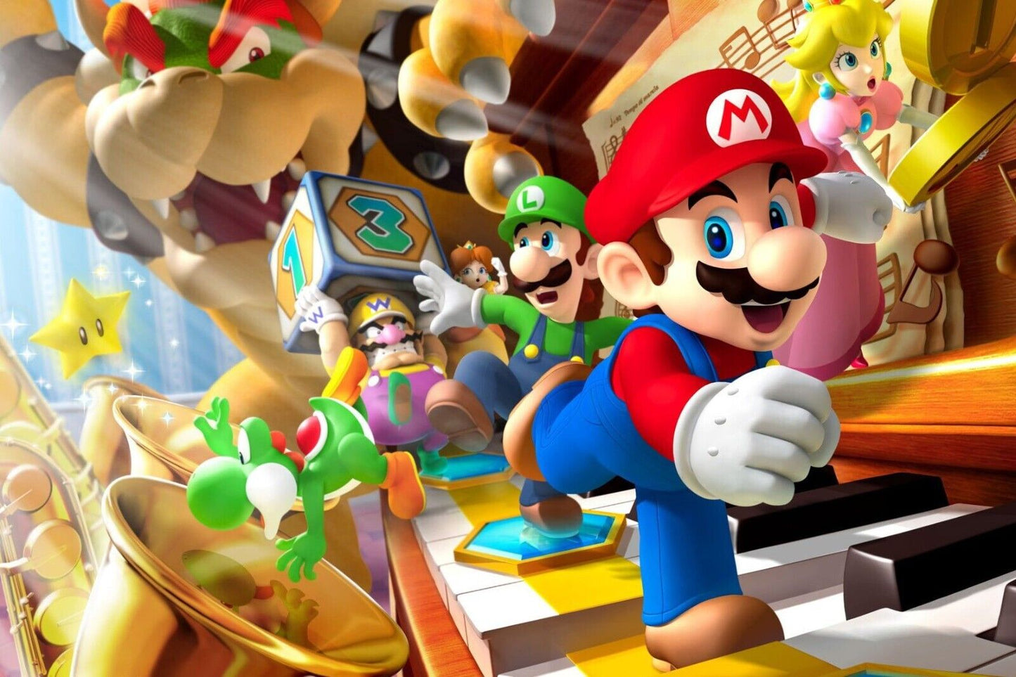 Mario Party Video Game Poster Nintendo Gamer Wall Art - xonomax