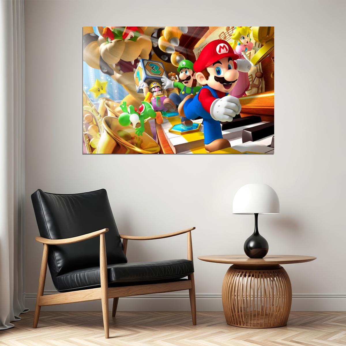 Mario Party Video Game Poster Nintendo Gamer Wall Art - xonomax